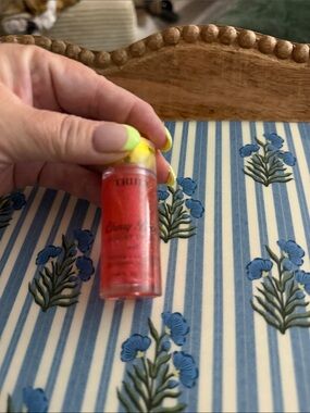 TRULY Cherry Red Body Oil Bottle